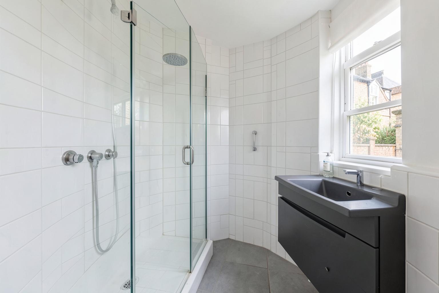 Completed compact bathroom renovation